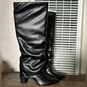 Marc Fisher Black Over the Knee Boots